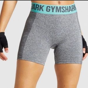 Gymshark Flex Shorts - Charcoal Marl/Teal
